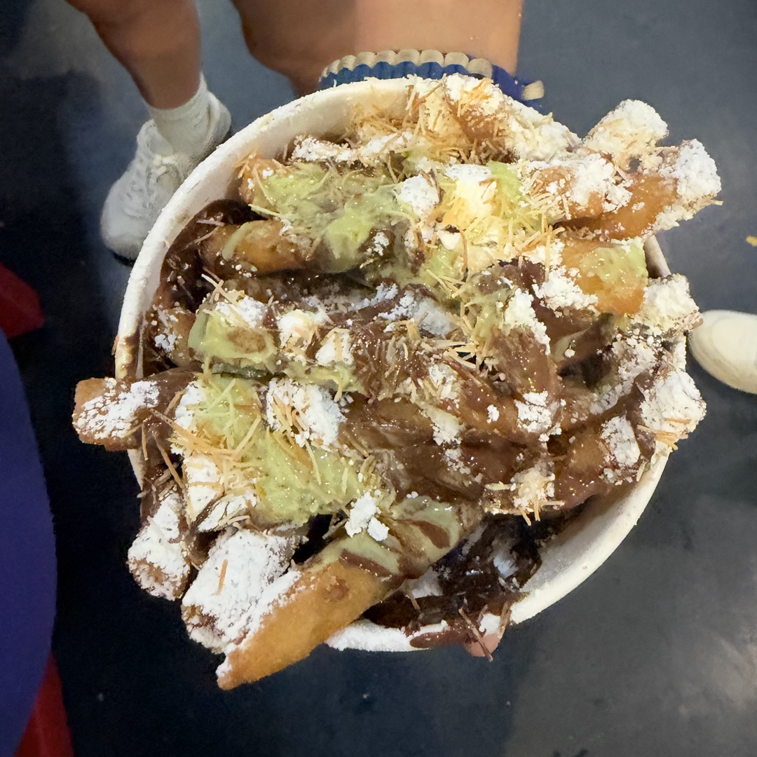 Dubai Chocolate Funnel Cake Fries
