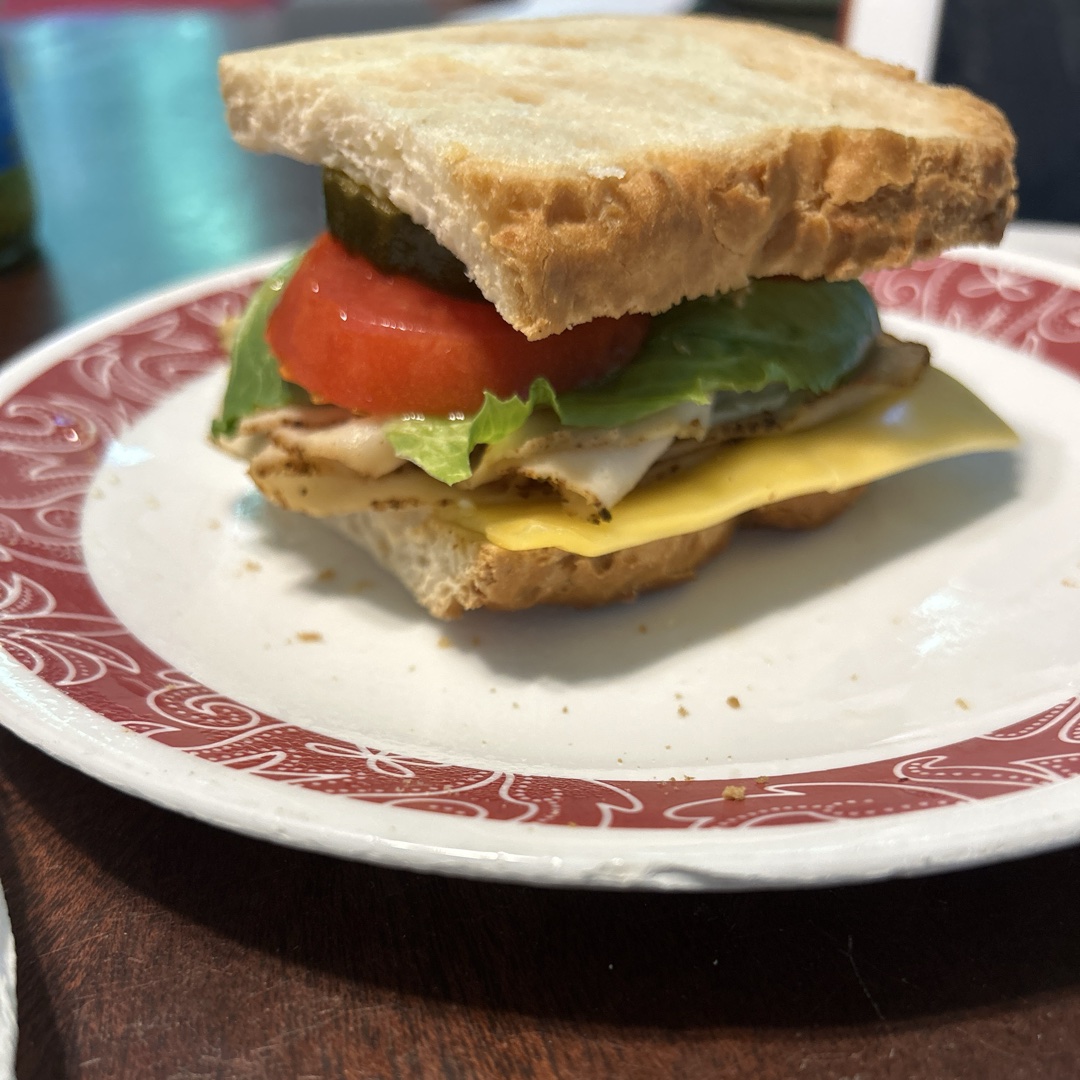 Gluten-free turkey sandwich