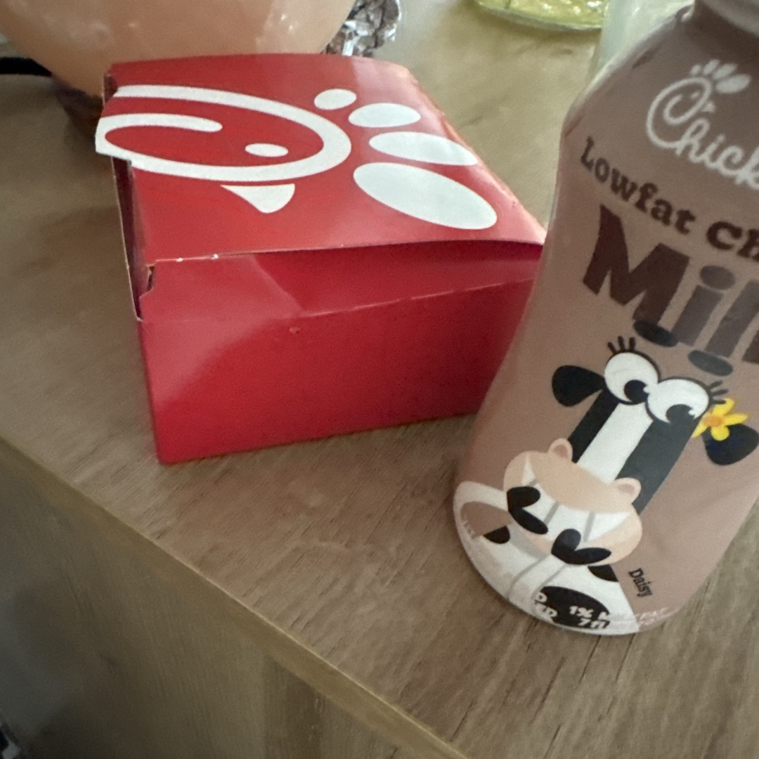 Chicken Minis And Chocalote Milk
