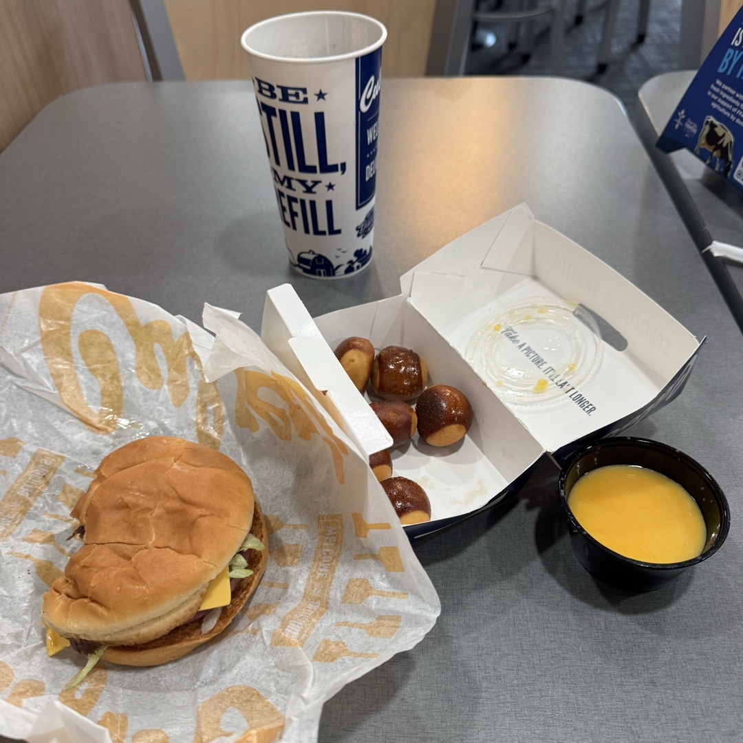 Hamburger And Pretzels