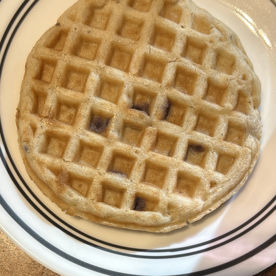 Gluten Free blueberry waffle