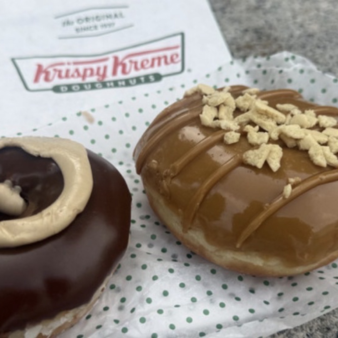 Two Fall Donuts at Krispy Kreme