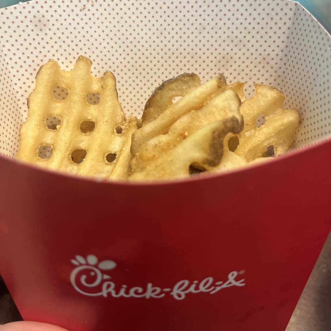 Waffle fries at Chick-fil-A