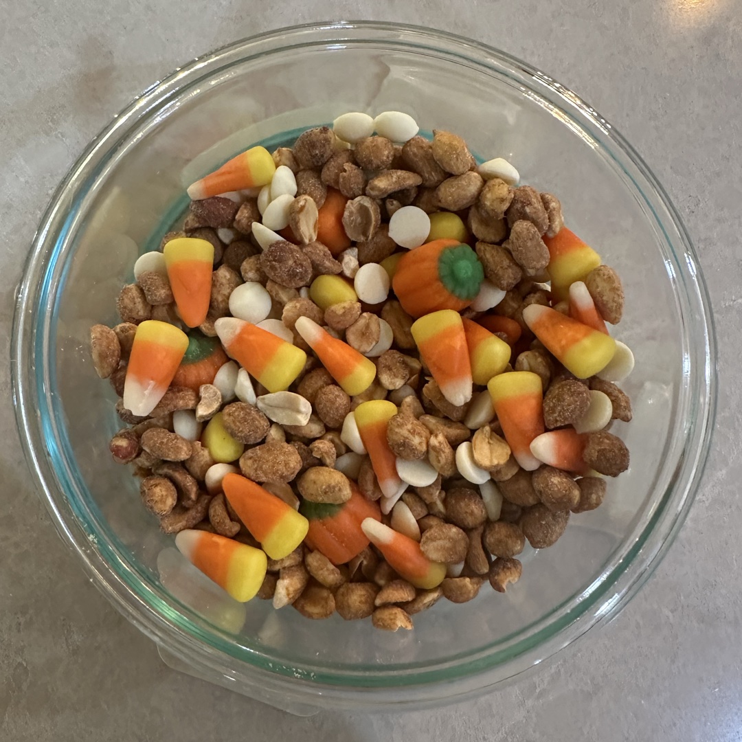 Candy corn nut mix