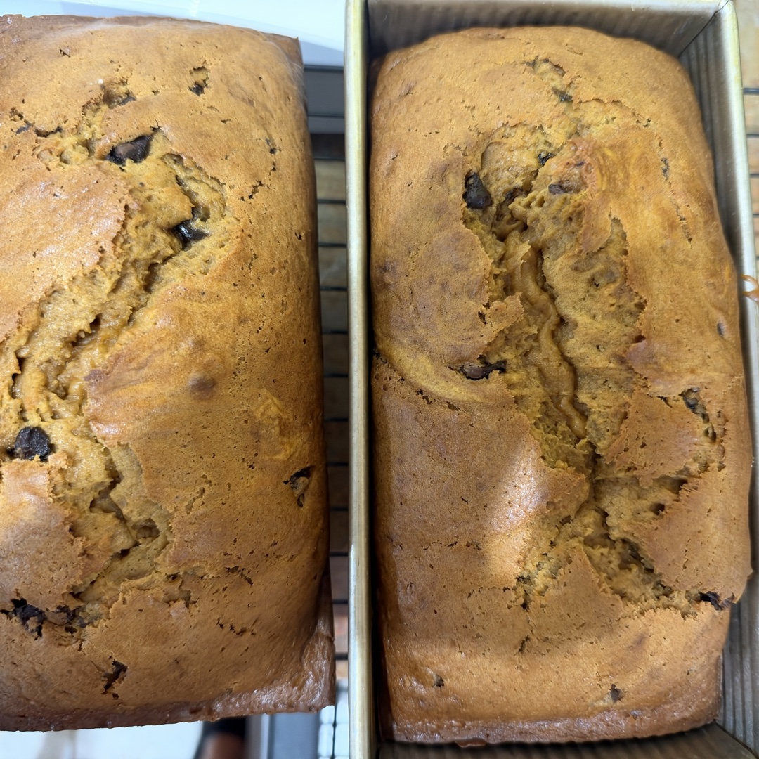 Pumpkin chocolate Chip Bread