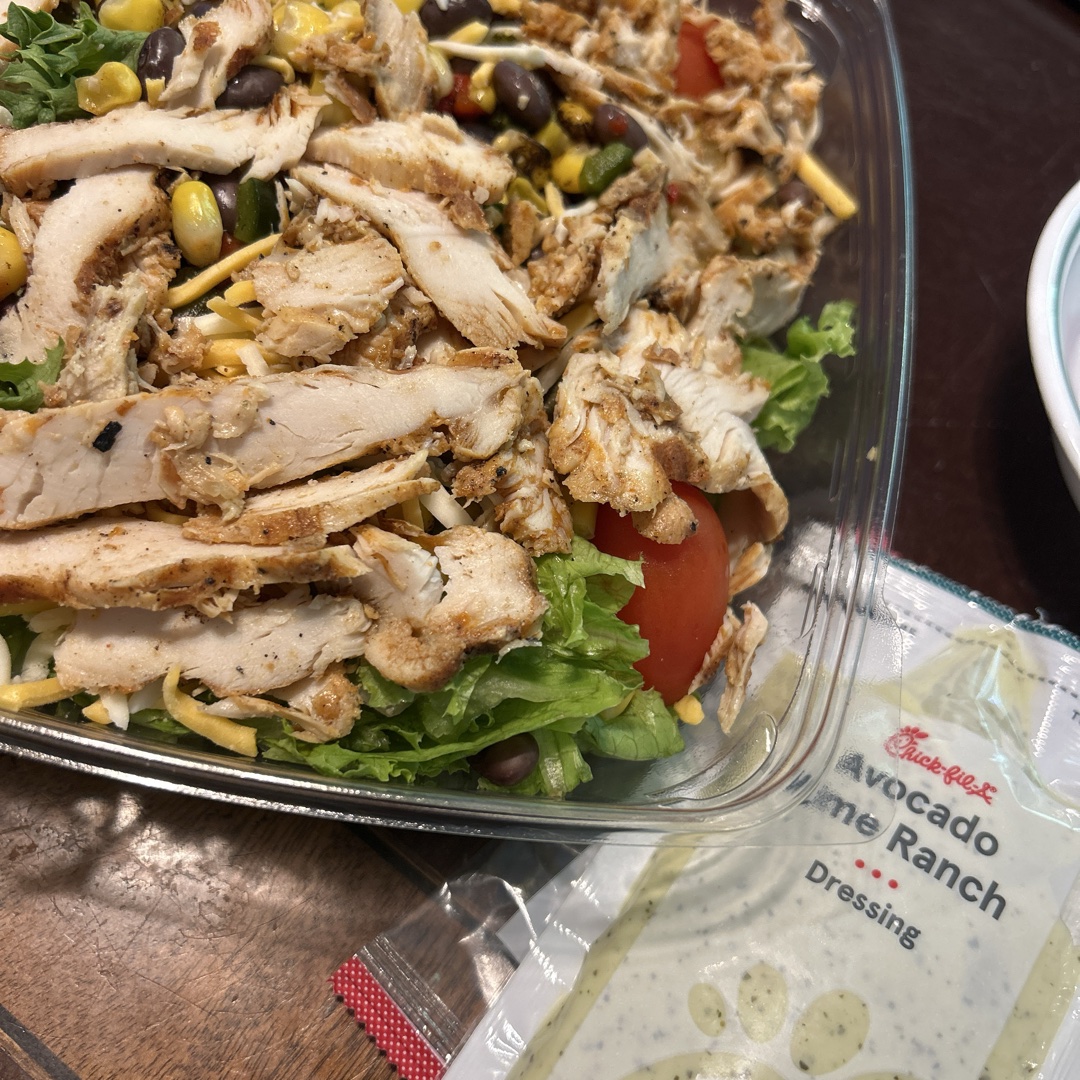 Spicy southwest chicken salad at Chick-fil-A
