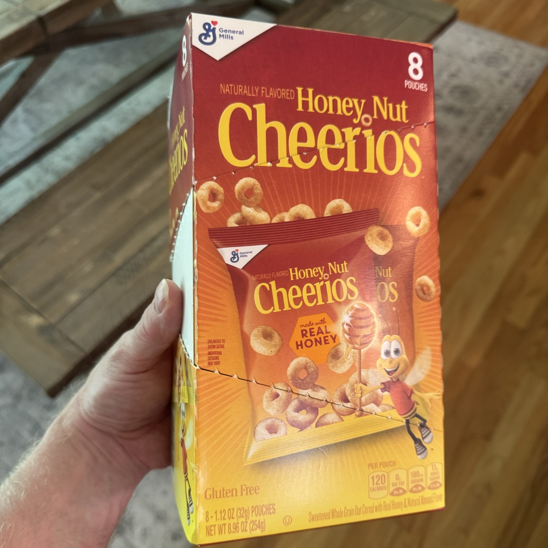 Honey Nut Cheerios snack packs
