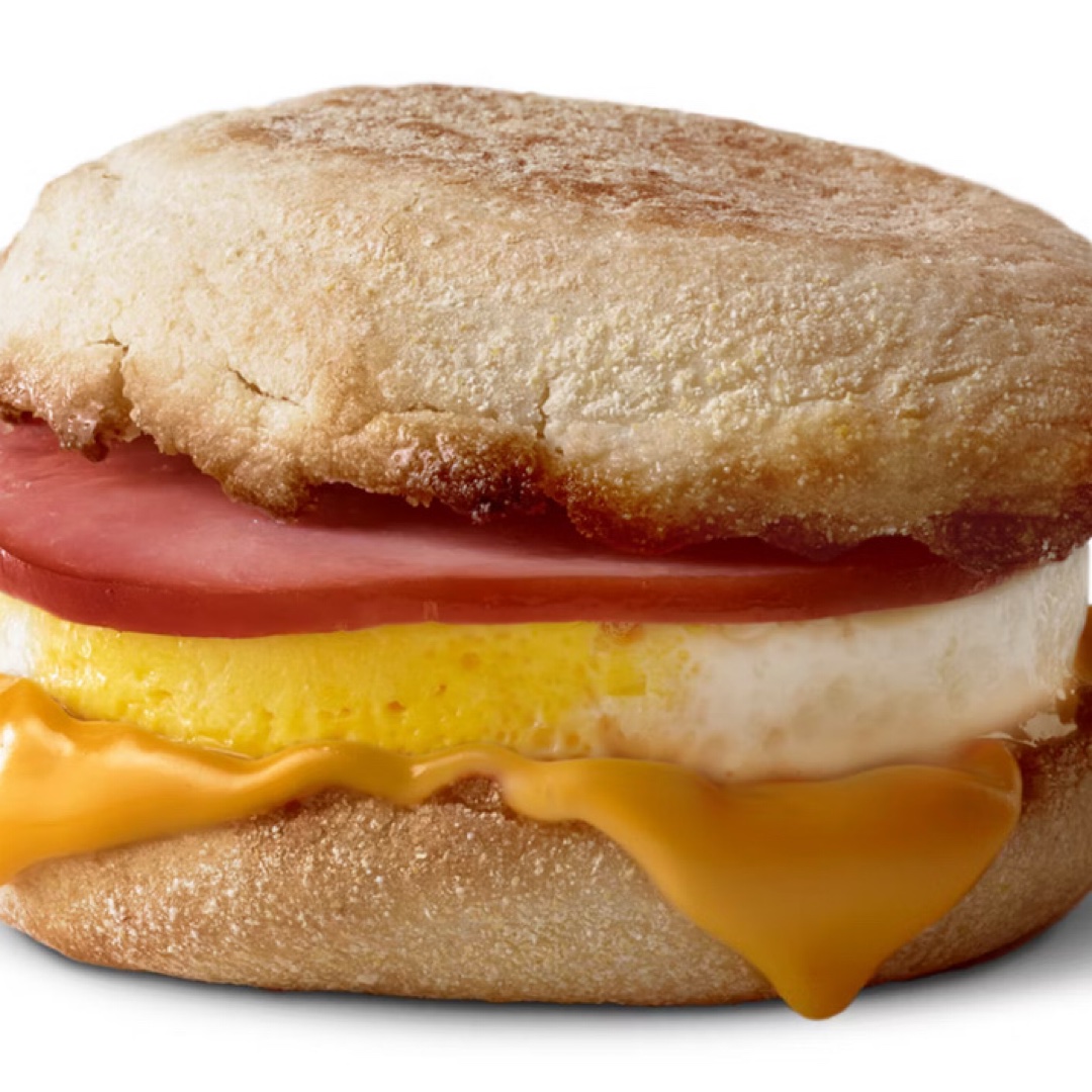 Egg Mc muffin with bacon