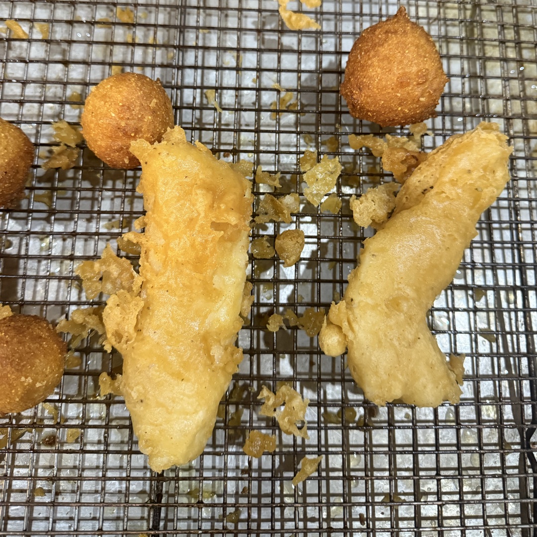 Fish N Chips & Hush Puppies